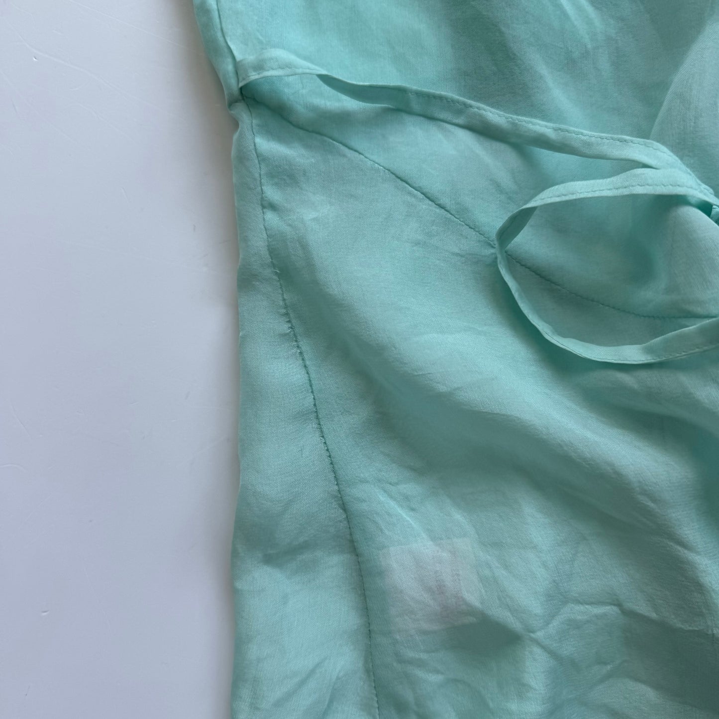 Mint Silk Lace Y2K Top (XS/S)