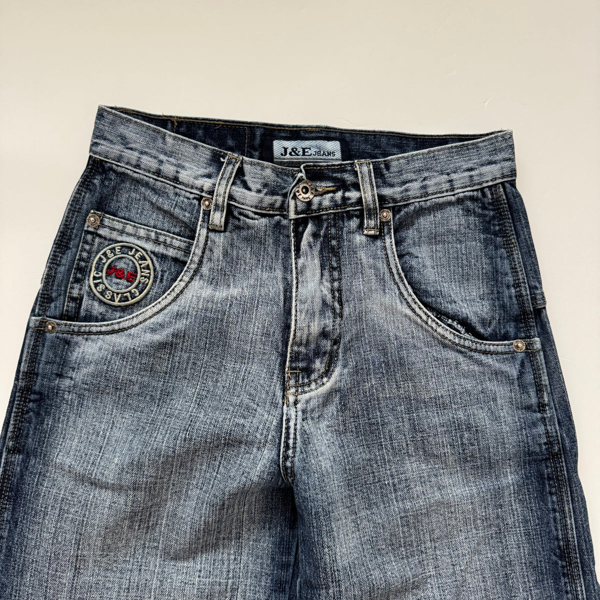 Light Blue Y2k Streetwear Cargo Jeans (XS)