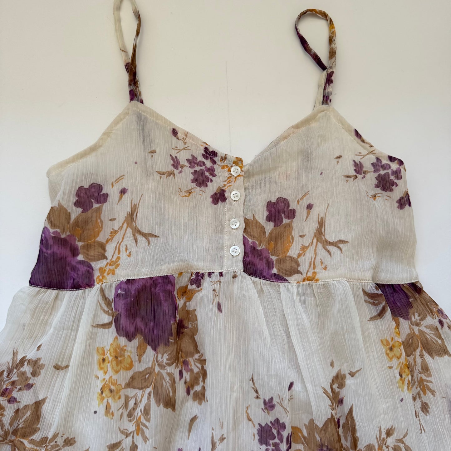 Floral Fairycore Vintage Dress (M)