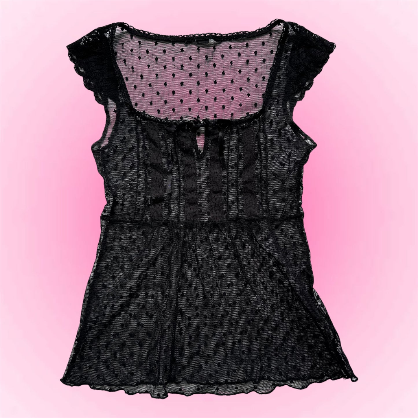 Black Babydoll Tshirt (XS/S)