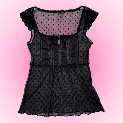 Black Babydoll Tshirt (XS/S)