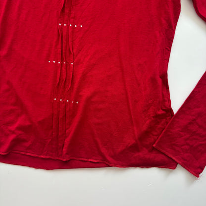 Red Rhinestone Longsleeve (M)