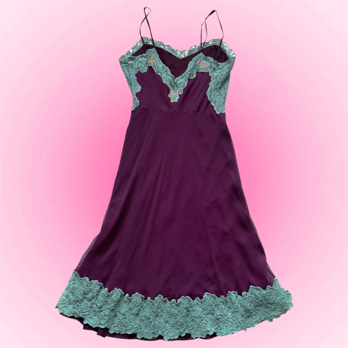 Lace Slip Dress Betsey Johnson (XS)