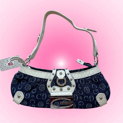 Gussaci Denim Shoulder Bag | New with tags