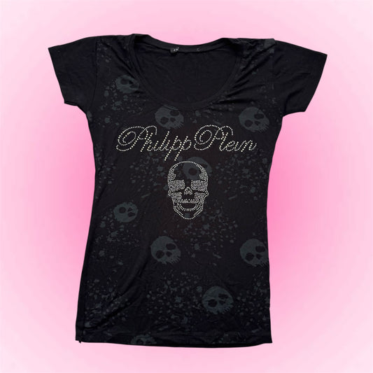 Black skull shirt (S)