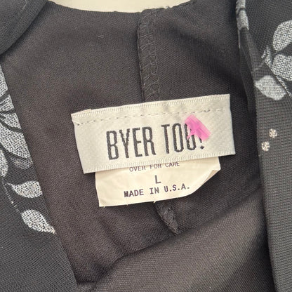 Black Y2K flower dress (L)