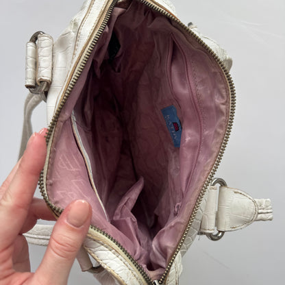 Kathy Van Zeeland White Y2K Shoulder Bag