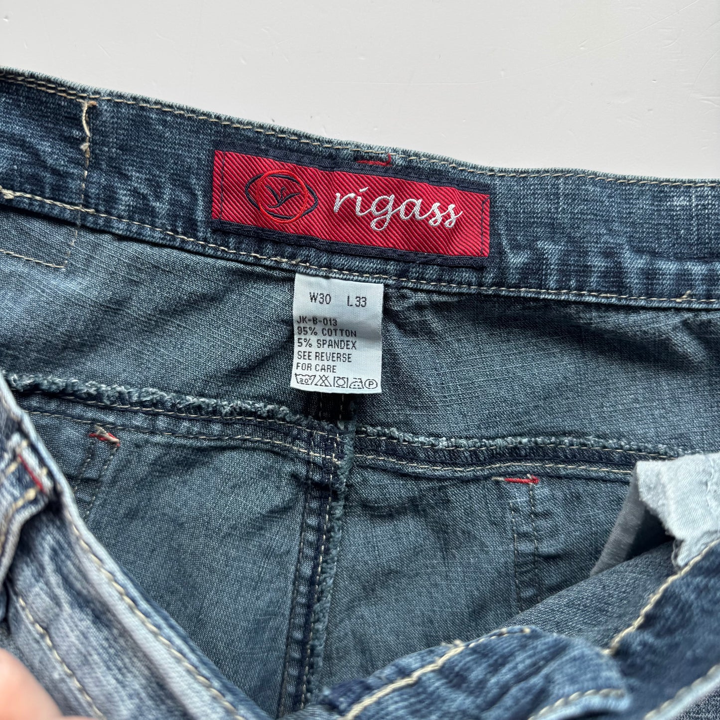 Y2K Wide Leg Cargo Jeans (S)