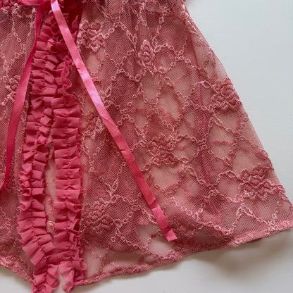 Pink Lace Babydoll Cami (S/M)