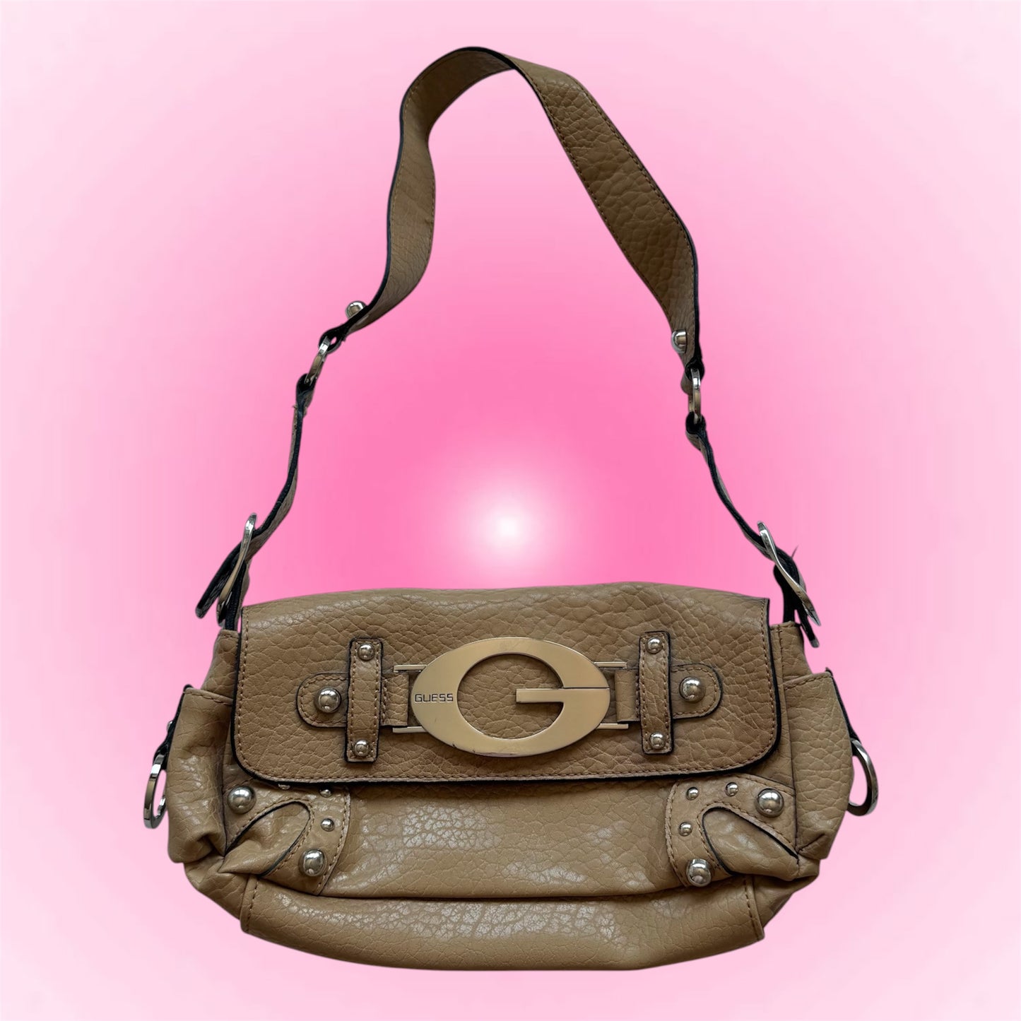 Y2k Tan Shoulder Bag