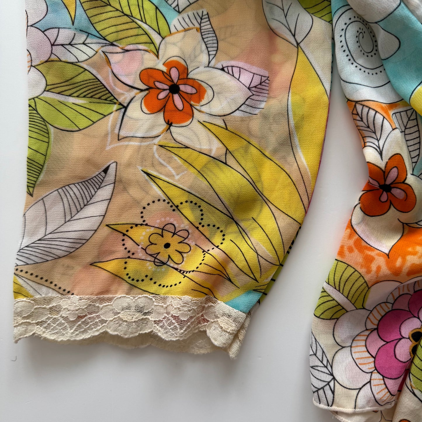 Vintage floral shirt (L)