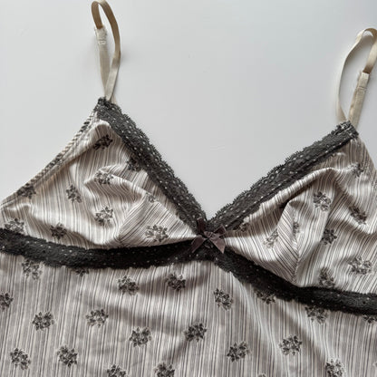 White Y2K cami top (M)
