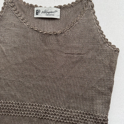 Knitted vintage top (S)