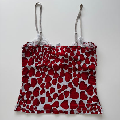 Vintage Y2k heart top (S)