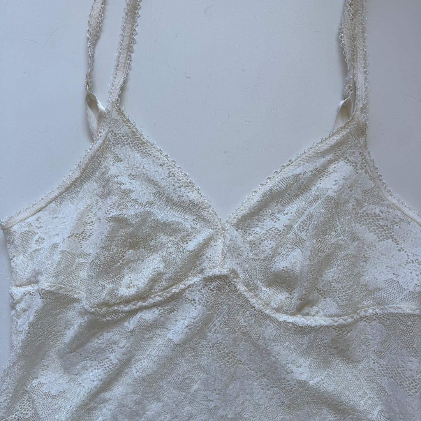 White Lace Y2K Cami Top (M)