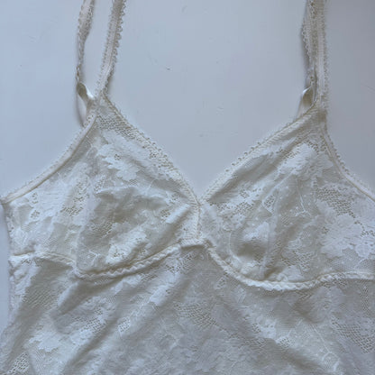 White Lace Y2K Cami Top (M)