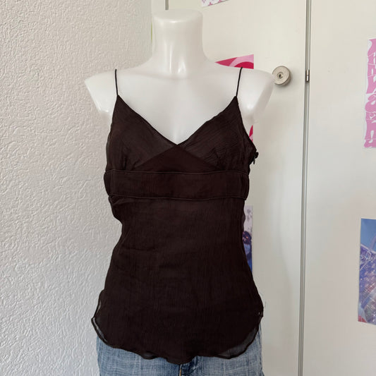 Brown cami top (S)