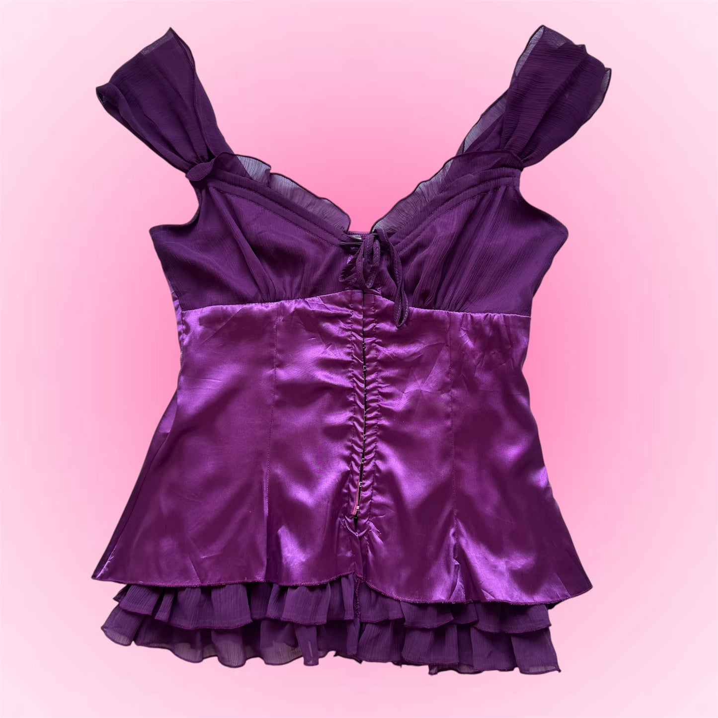 Purple Corset Babydoll Shirt (S)