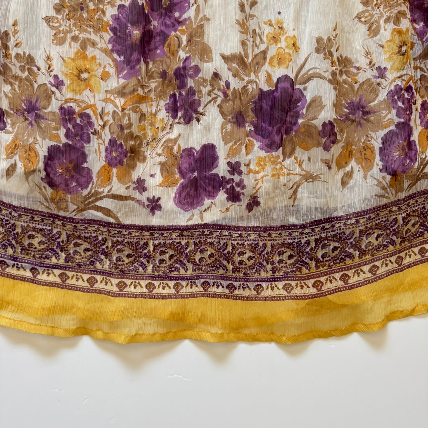 Floral Fairycore Vintage Dress (M)