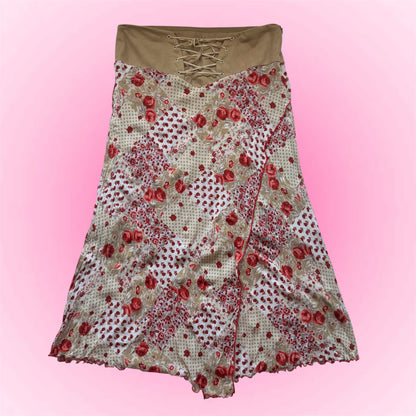 Vintage Floral Fairy Skirt (XS)