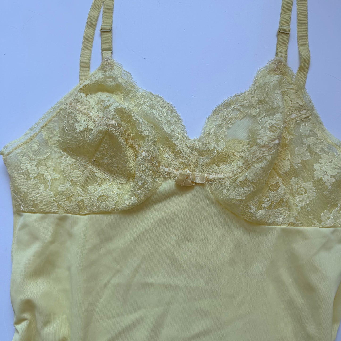 Yellow Lace Coquette Cami Top (S)