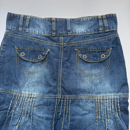 Denim Y2k midi skirt (M)