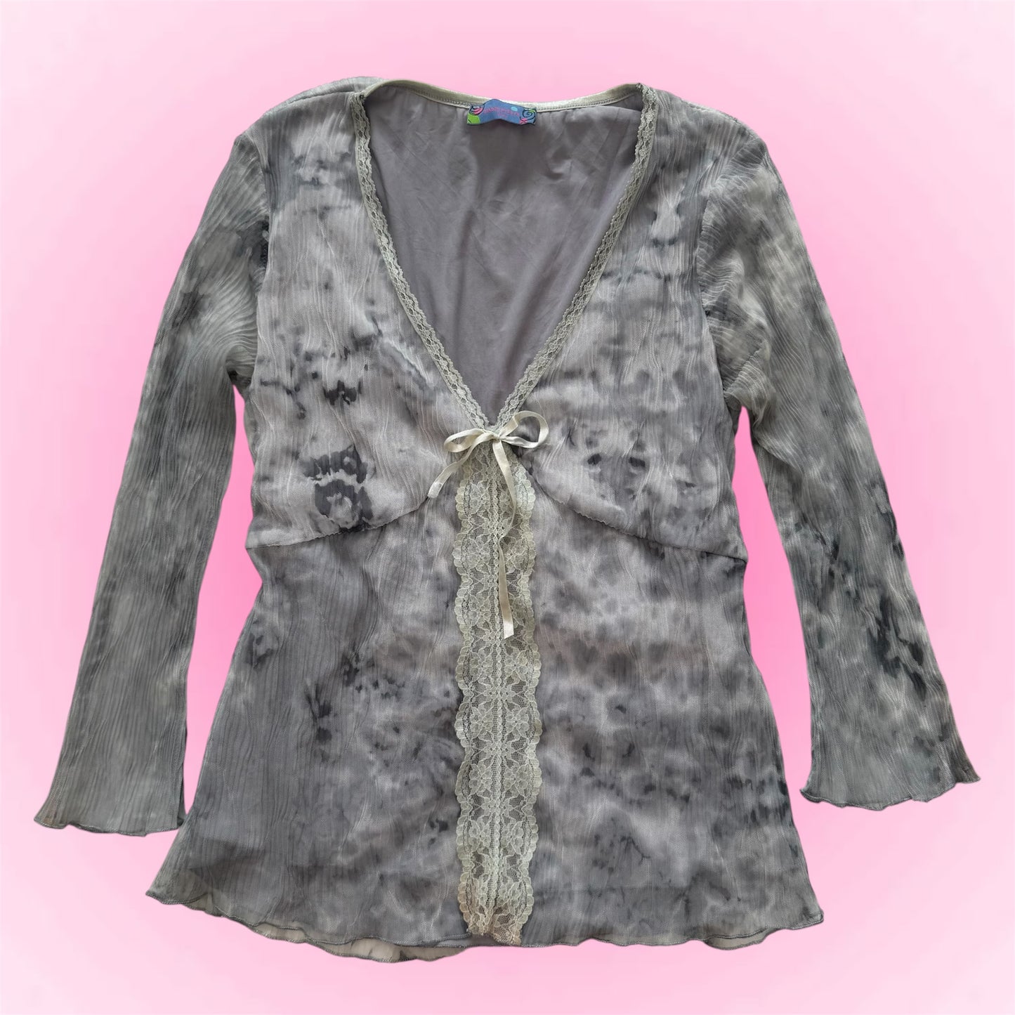 Grey coquette longsleeve (S/M)