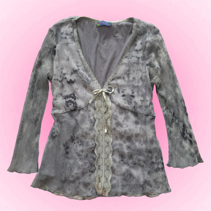 Grey coquette longsleeve (S/M)