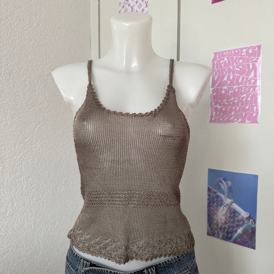 Knitted vintage top (S)