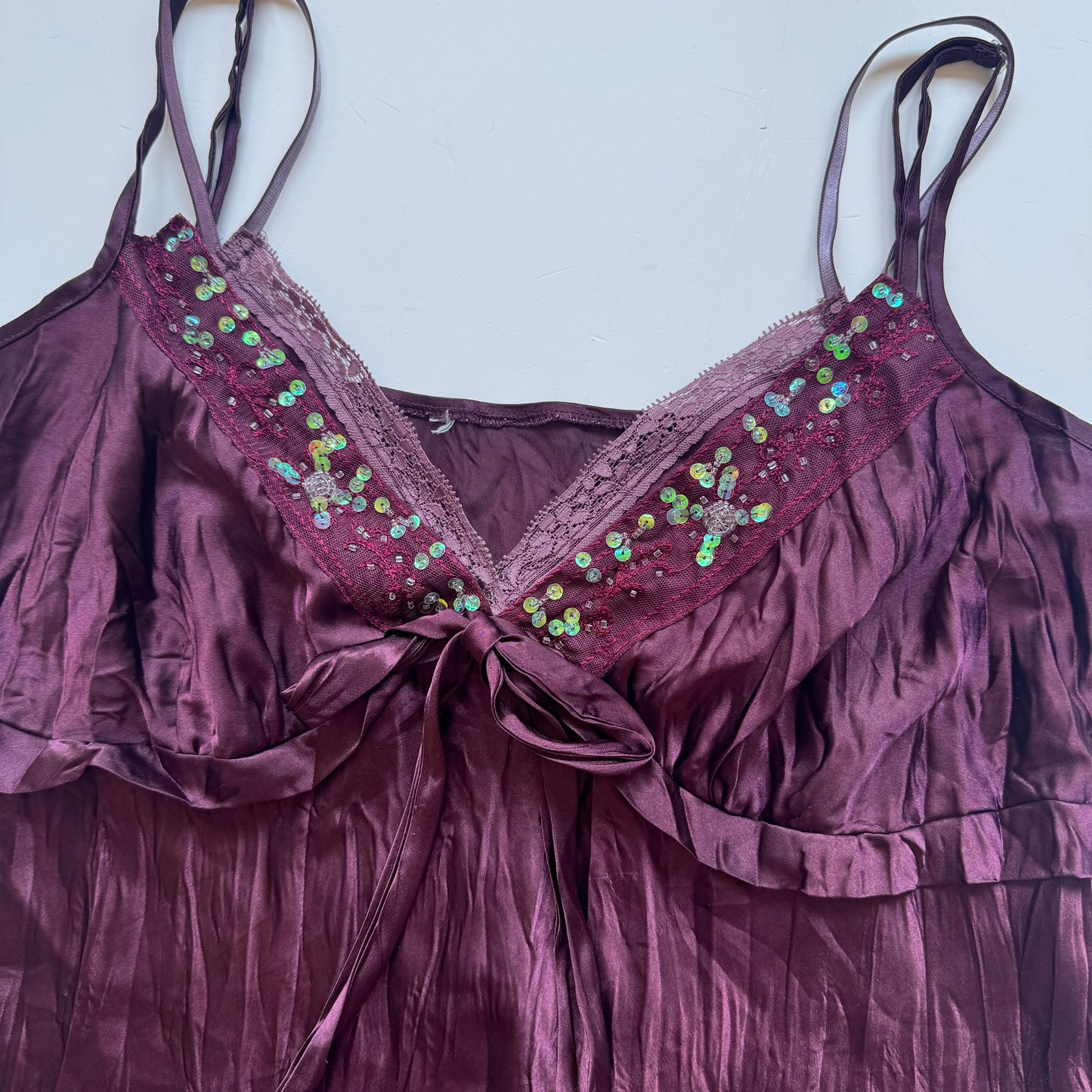 Purple Sequin Babydoll Cami (M/L)