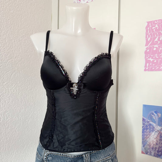 Black vintage corset (80B)