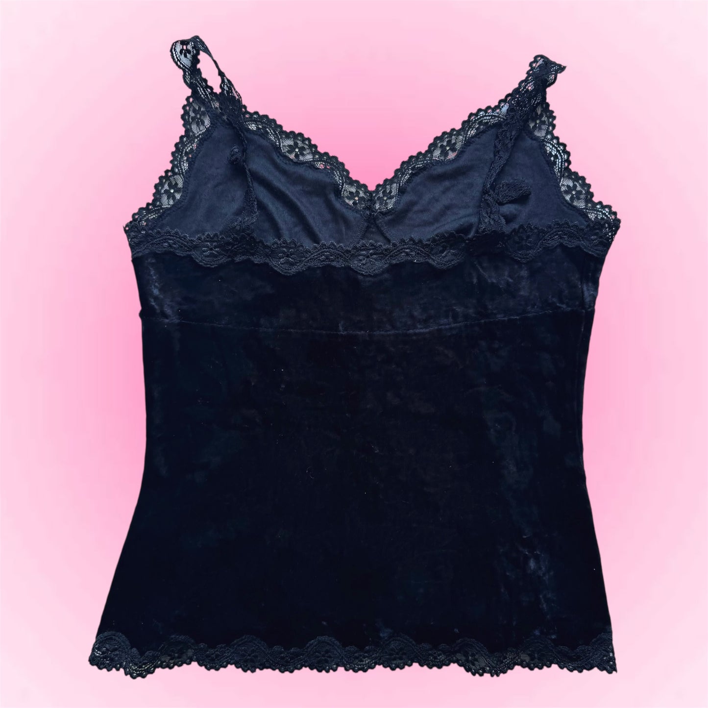 Black velvet top (M)