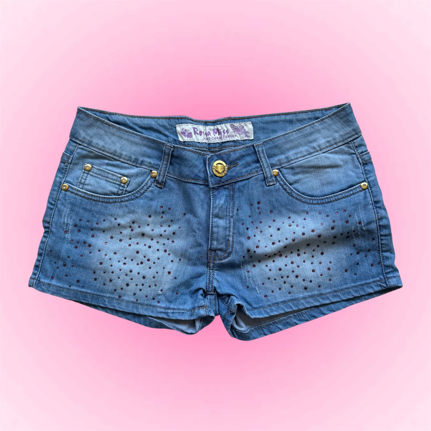 Y2k rhinestone Shorts (S)