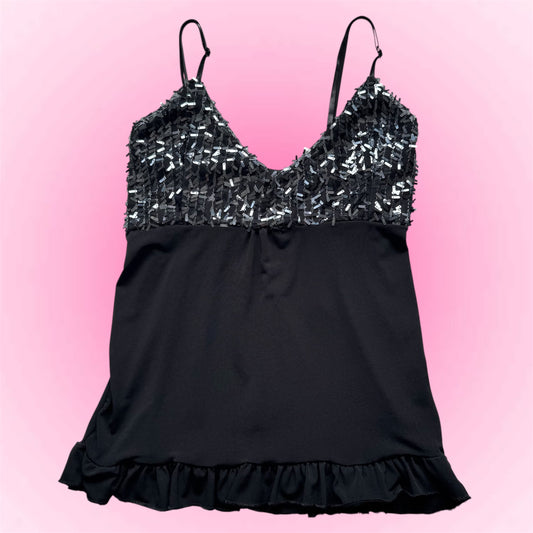 Y2k sequin Cami Top (S)