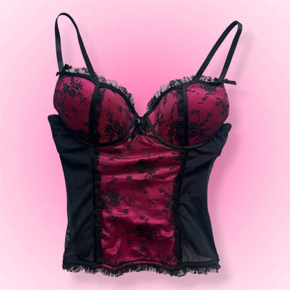 Pink Lace Corset Top (75B)