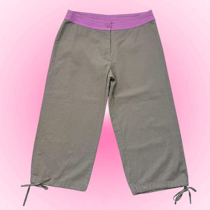 Green Low-Rise Y2k Capris (S)