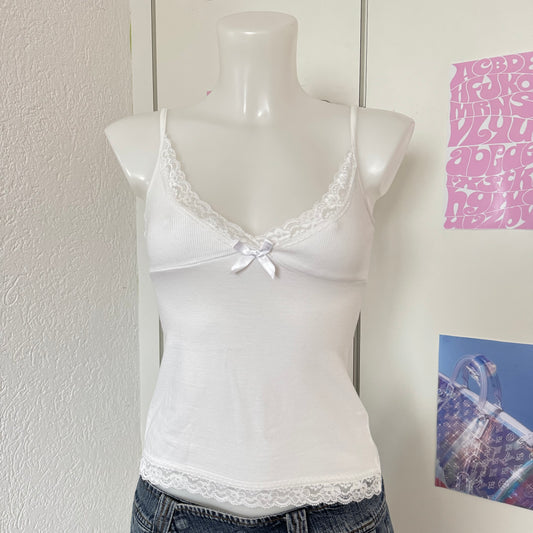 Cute white cami top (XS)