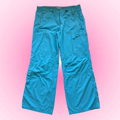 Turquoise Wide Leg Pants (M)