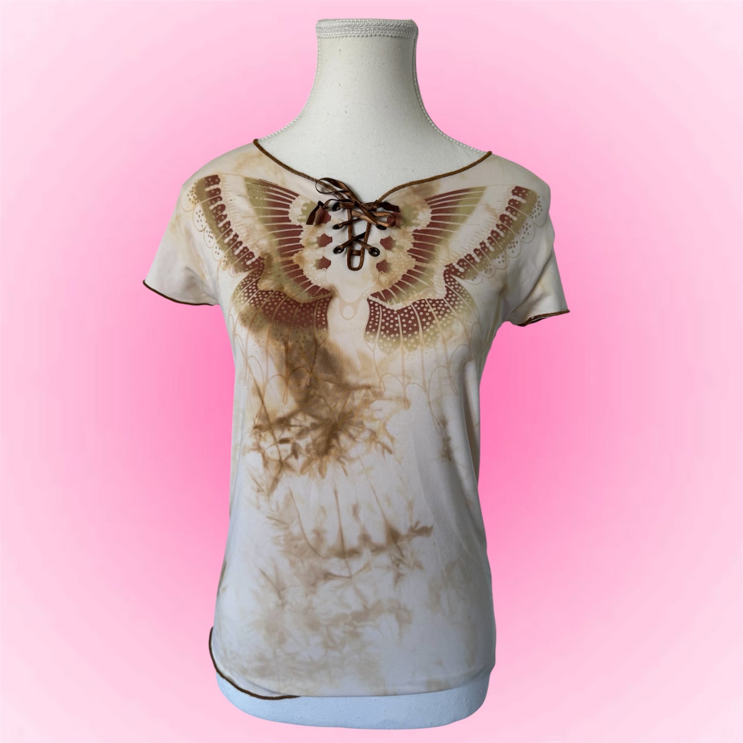 Vintage Graphic Butterfy T-Shirt (XS)