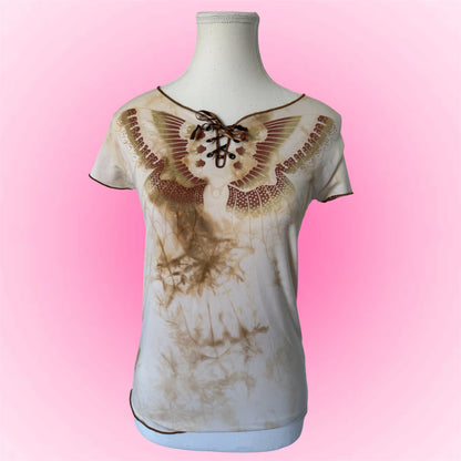 Vintage Graphic Butterfy T-Shirt (XS)
