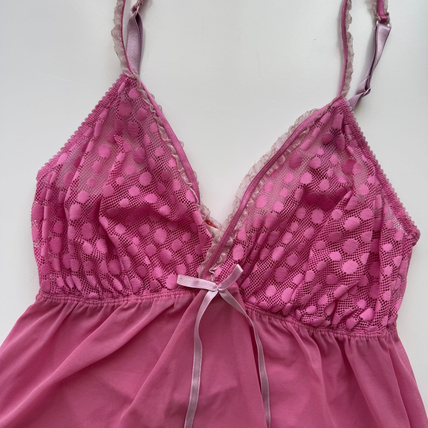 Pink coquette cami top (S)
