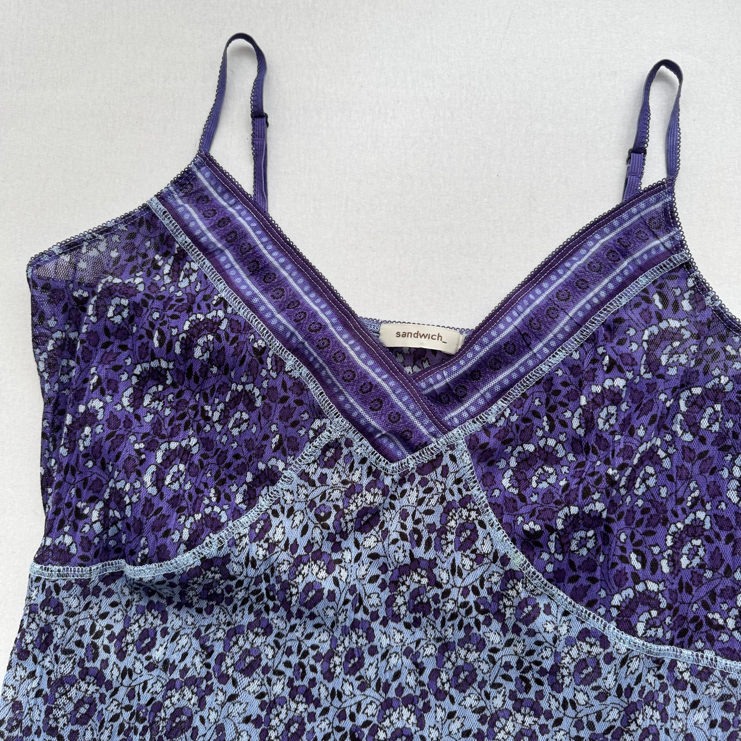 Blue vintage cami Top (M)