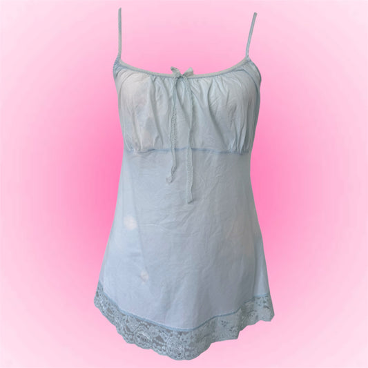 Blue Y2k Slip Cami (S)