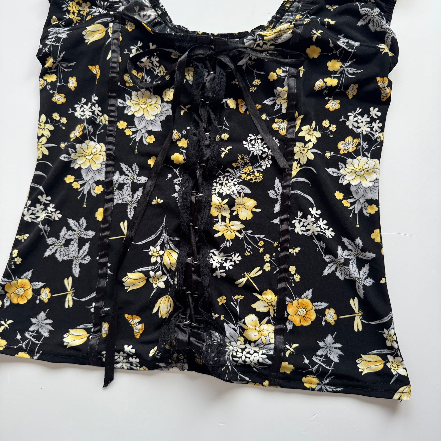 Floral Tie-Front Top (M)