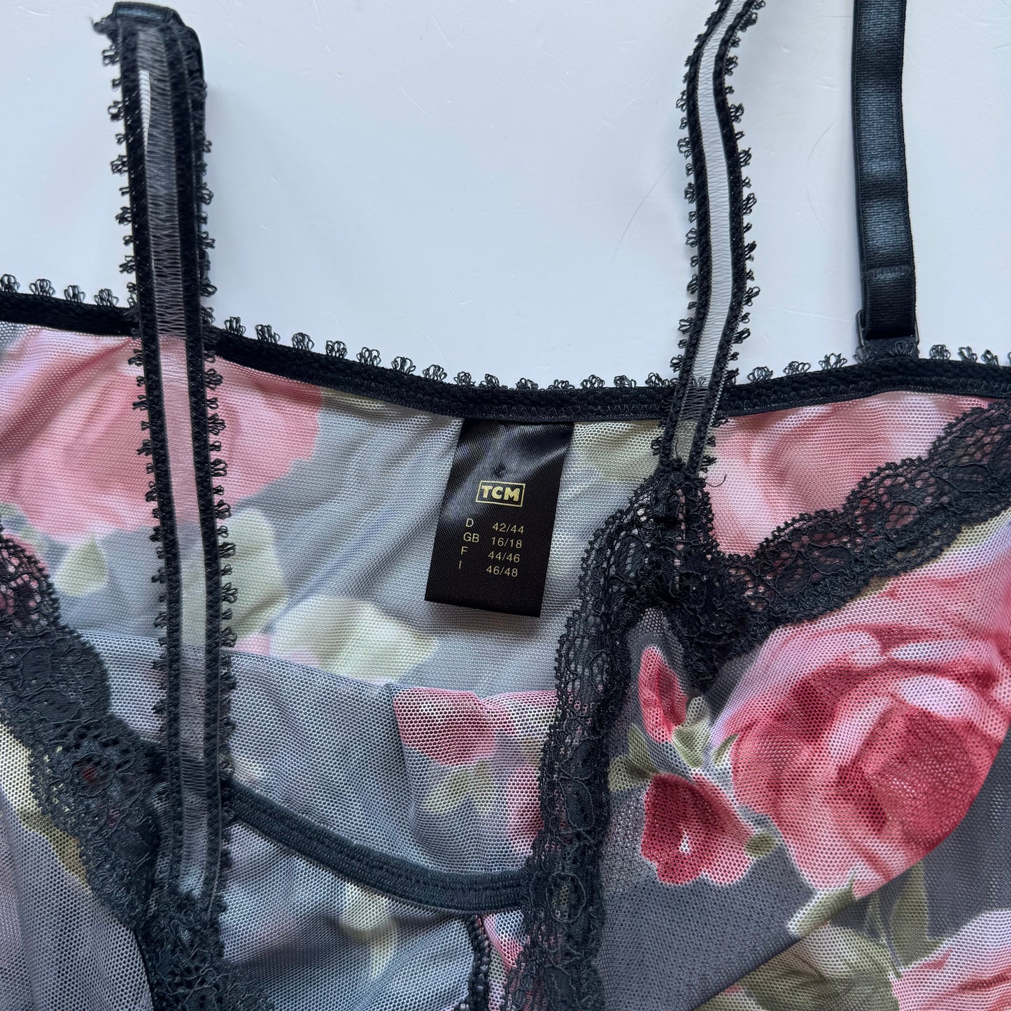 Vintage Floral Mesh Cami Top (M)