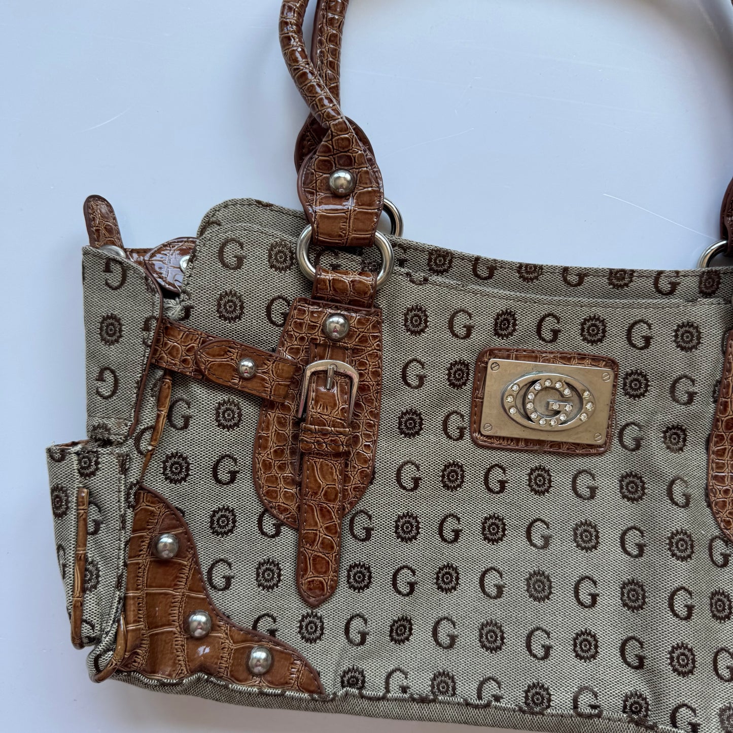 Gussaci Brown Shoulder Bag