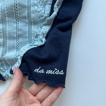 Blue Ruffle Y2K Tanktop (XS)
