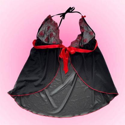 Black halter top (S)