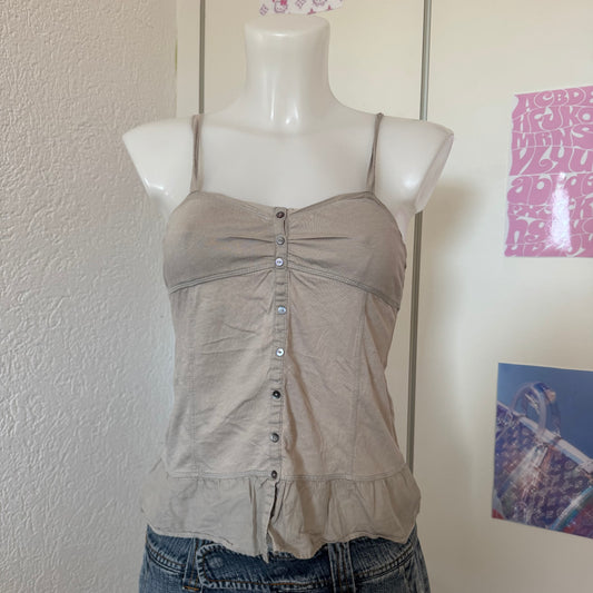 Grey Y2k Top (S)