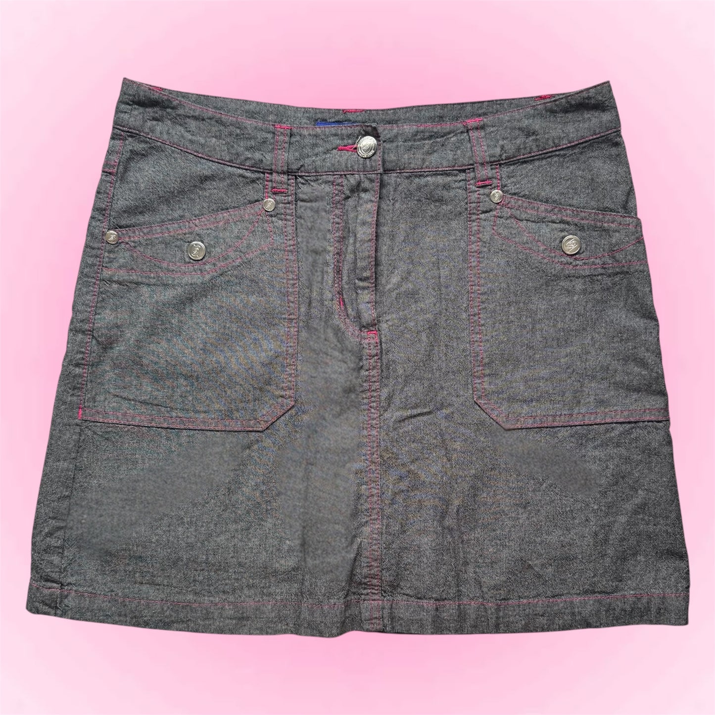 Grey Y2K Mini Skort (S)